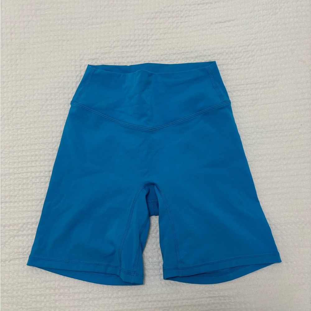 Liaison the Label blue bike shorts 5”